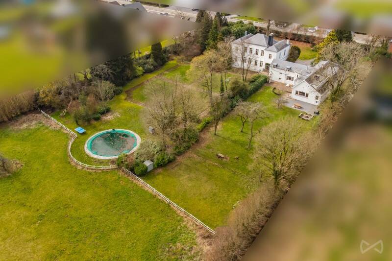 Vue aérienne du domaine Les Sarts Ardennes